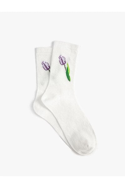 Носки Koton Floral Socket Embroidered
