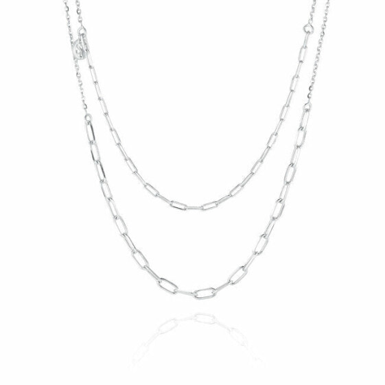 Колье Sif Jakobs Double Chains Silver.