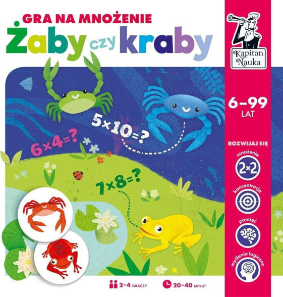 Развивающая настольная игра Edgard Kapitan Nauka. Żaby czy kraby? для детей