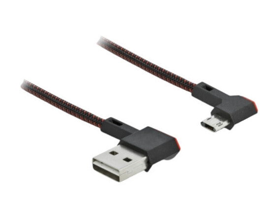 Переходник USB A - Micro-USB B USB 2.0 Delock 85269 - 0.2 м черный