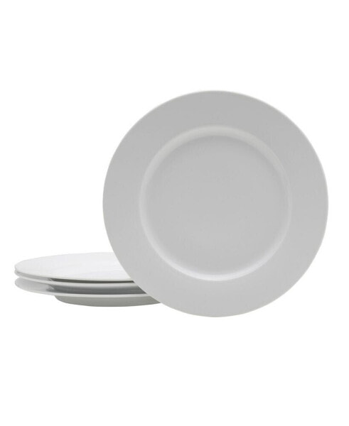 Everyday Whiteware Classic Rim Dinner Plate 4 Piece Set