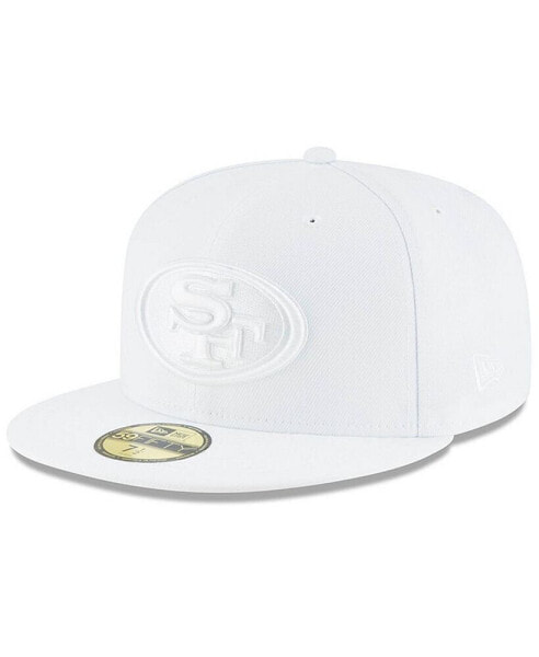 Men's San Francisco 49Ers White On White 59Fifty Fitted Hat