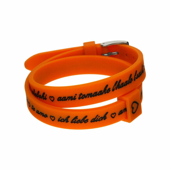 Женские браслеты il mezzometro I LOVE YOU SILVER - SILICONE BRACELET