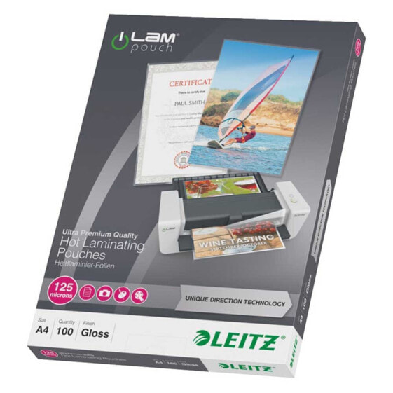 LEITZ A4 125 Microns Laminating Pouches 100 Units