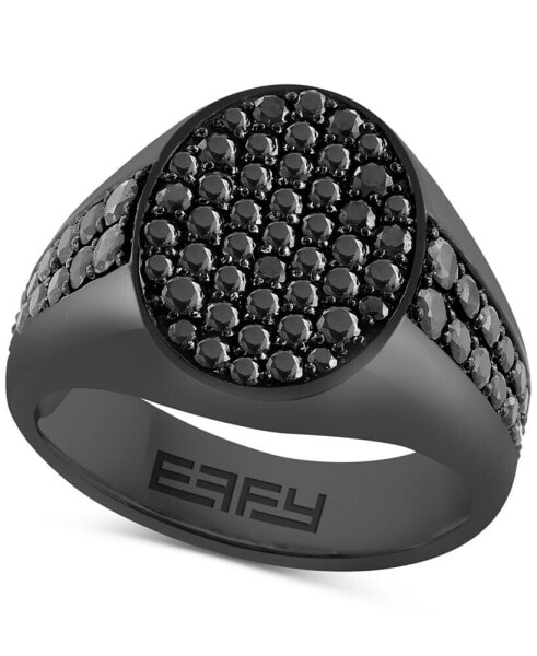 EFFY® Men's Black Spinel Ring (2-1/3 ct. t.w.) in Black PVD-Plated Sterling Silver