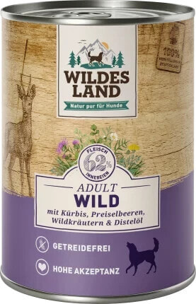 Nassfutter Hund mit Wild & Kürbis, 400 g