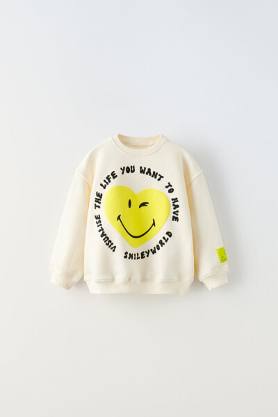 Худи с принтом smileyworld ® happy collection ZARA