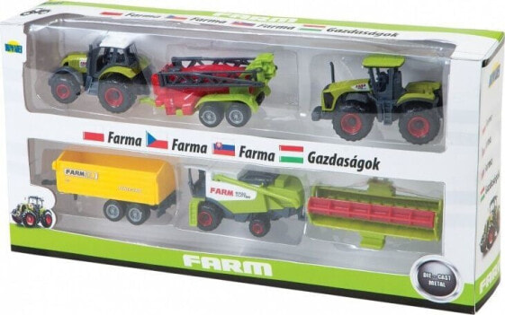 Игрушечный транспорт Dromader Farma набор строительных машин в коробке
