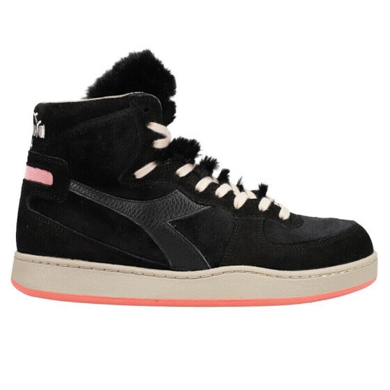 Diadora Mi Basket Gorilla High Top Mens Black Sneakers Casual Shoes 176583-8001
