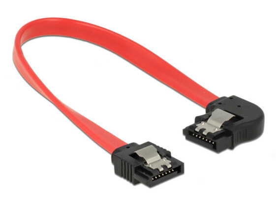 Delock 83962 - 0.2 m - SATA III - SATA 7-pin - SATA 7-pin - Male/Male - Red