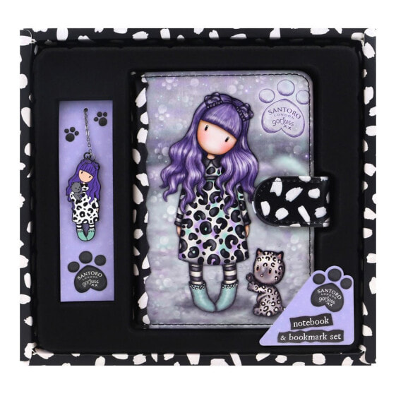 SANTORO LONDON Set Of With Bookmark Gorjuss™ Smitten Kitten Notebook