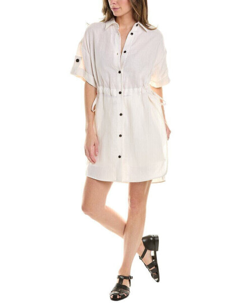 Peserico Linen Shirtdress Women's White 48