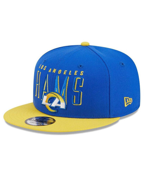 Men's Royal, Gold Los Angeles Rams Headline 9FIFTY Snapback Hat