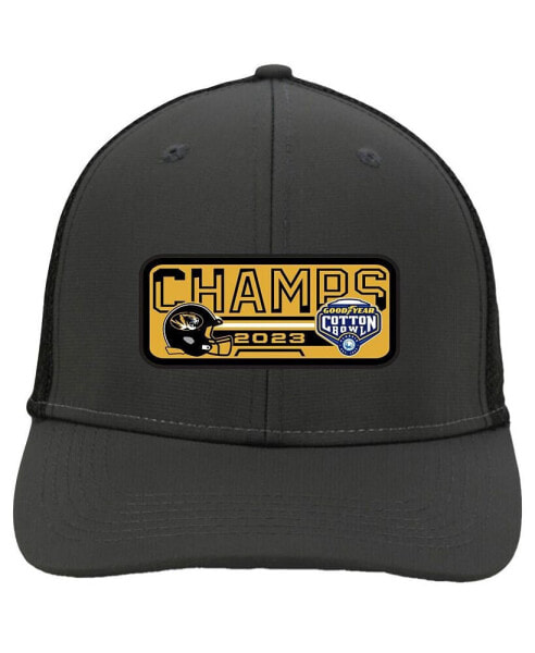 Men's Charcoal Missouri Tigers 2023 Cotton Bowl Champions Locker Room Adjustable Hat