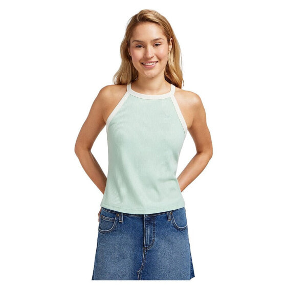 LEE Cropped Halter Sleeveless T-shirt