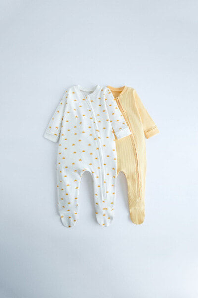 0–18 месяцев/ набор из двух пижам с принтом «солнышко» ZARA
