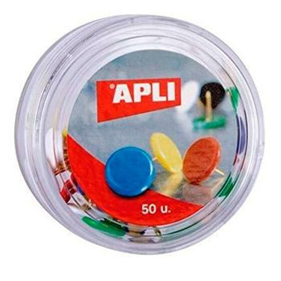 Кнопки Apli Разноцветный никель 16 штук