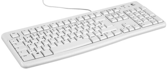 Logitech K120 Tastatur"Weiß Deutsch Kabelgebunden