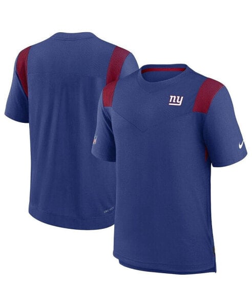 Men's Royal New York Giants Sideline Tonal Logo Performance Player T-shirt