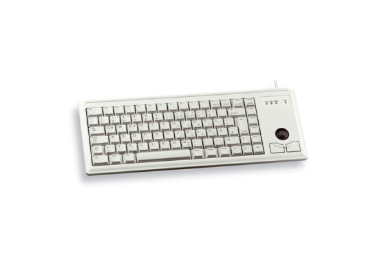 Cherry Slim Line Compact-Keyboard G84-4400 - Keyboard - 84 keys AZERTY - Gray