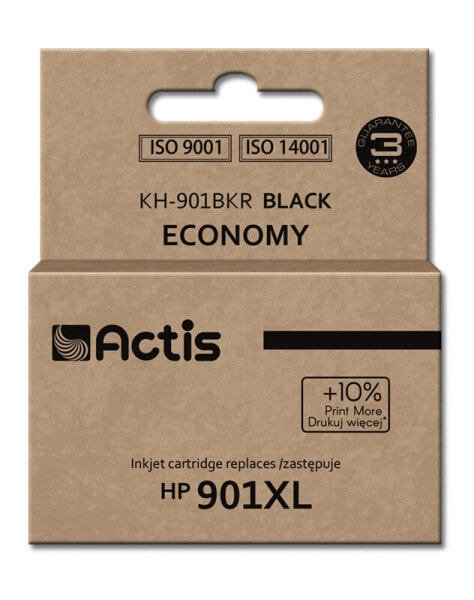Actis KH-901BKR ink (replacement for HP 901XL CC656AE; Standard; 20 ml; black) - Standard Yield - Pigment-based ink - 20 ml - 1 pc(s) - Single pack