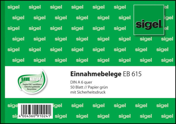 Sigel EB615 - 50 sheets - A6 - Green