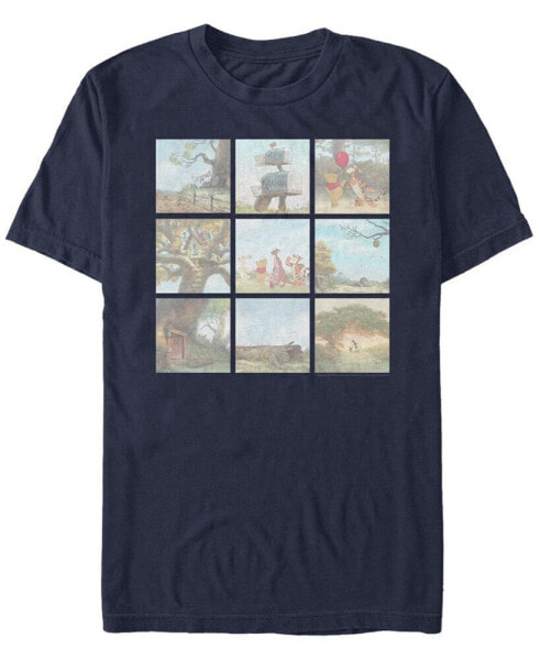 Men's Pooh Scenes Short Sleeve T-Shirt