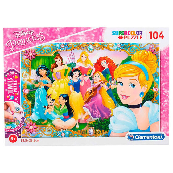 Пазл развивающий CLEMENTONI Jewels Disney Princess 104 элемента