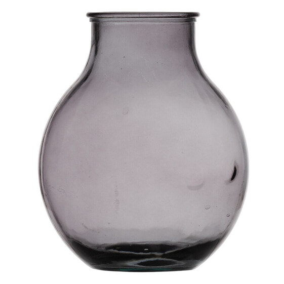Vase Grey recycled glass 29 x 29 x 36 cm