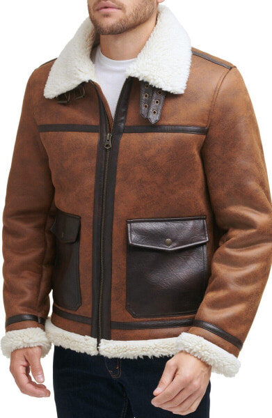 Levi's Faux Shearling Rancher Jacket Brown S