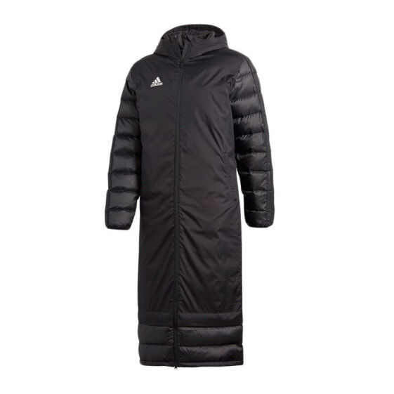 Мужское пальто черное зимнее adidas Condivo 18 Winter Coat M BQ6590