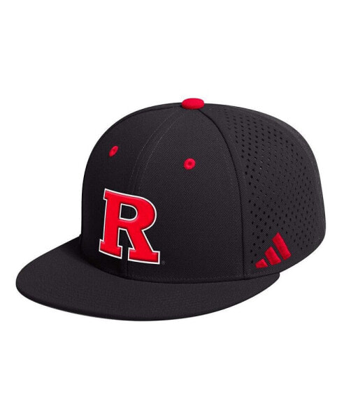 Men's Black Rutgers Scarlet Knights On-Field Baseball Fitted Hat