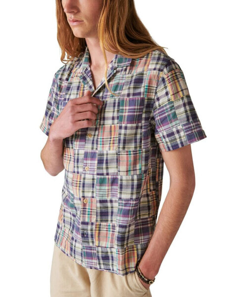 Рубашка мужская Lucky Brand Patchwork с короткими рукавами