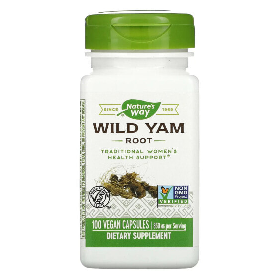 Wild Yam Root, 425 mg, 100 Vegan Capsules