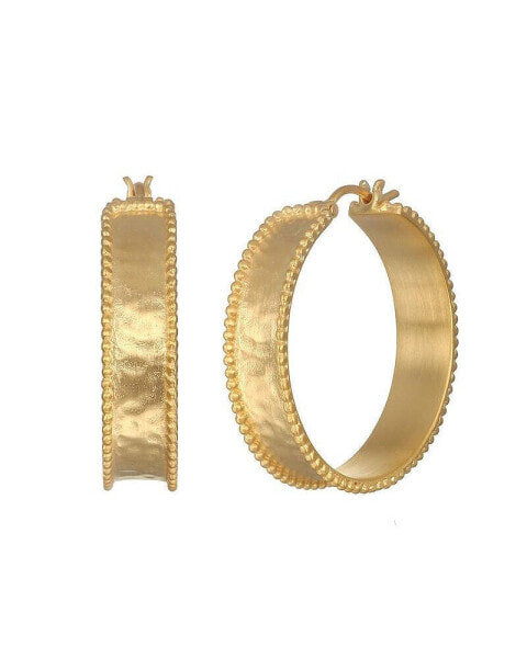 Bold Spirit Gold Hoop Earrings