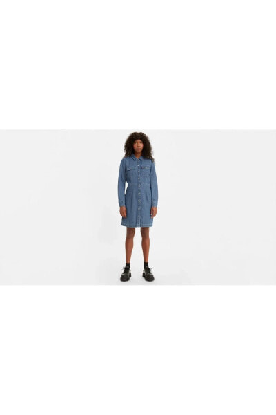 Ellie Denim Elbise