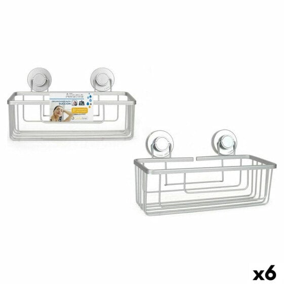 Подставка-органайзер для ванной Confortime Alluma организатор всасывающий 30 x 13 x 14 cm (6 штук) (30 x 13 x 14 cm)