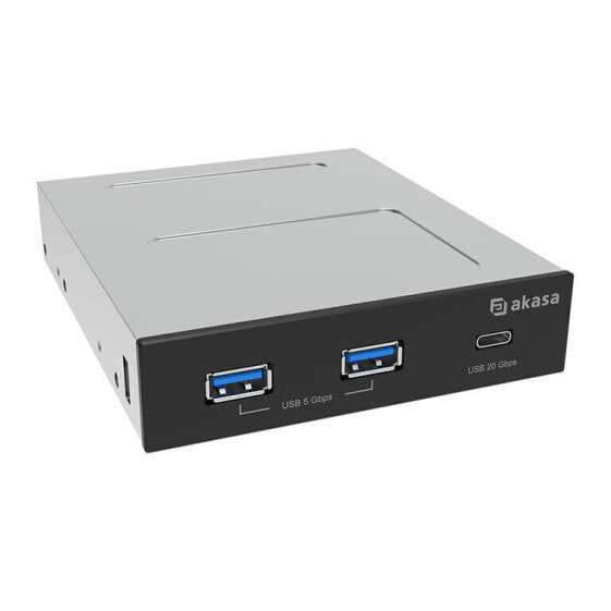 Akasa AK-ICR-36 USB 3.2 Gen 2 Typ C Panel - schwarz