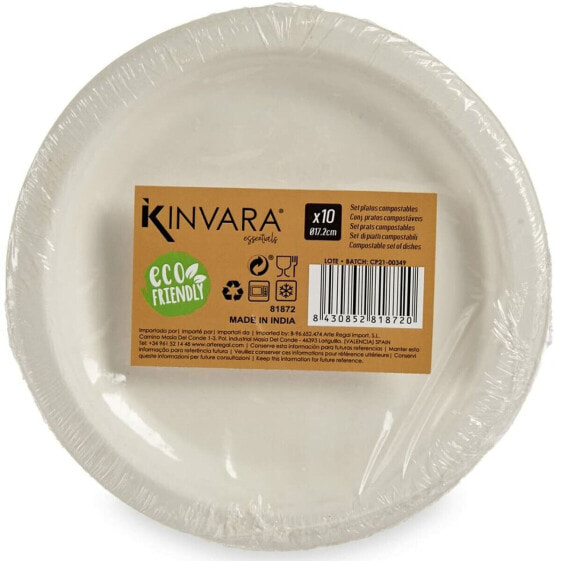 Серый компостируемый набор посуды Kinvara Plate Set