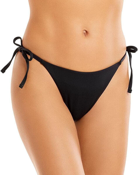 Aqua Swim 285309 Womens Cheeky Bikini Bottom Black, Size Large
