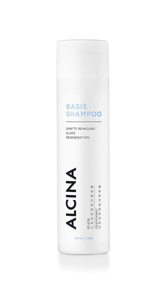 ALCINA Basic shampo – 1 x 250 ml – mild creamy shampoo for nourished, shiny hair