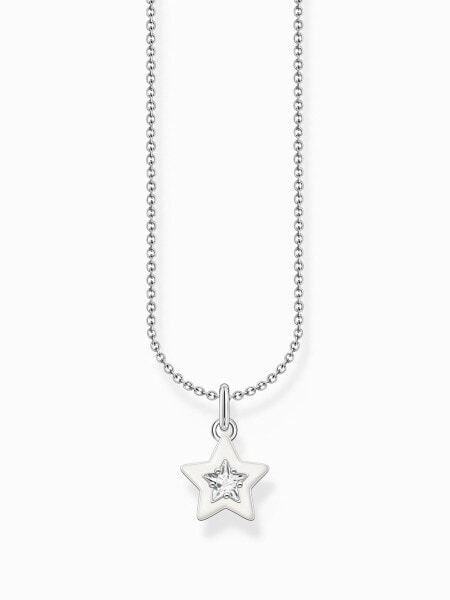 Thomas Sabo KE2235-041-14-L45V Silver necklace w. star pendant