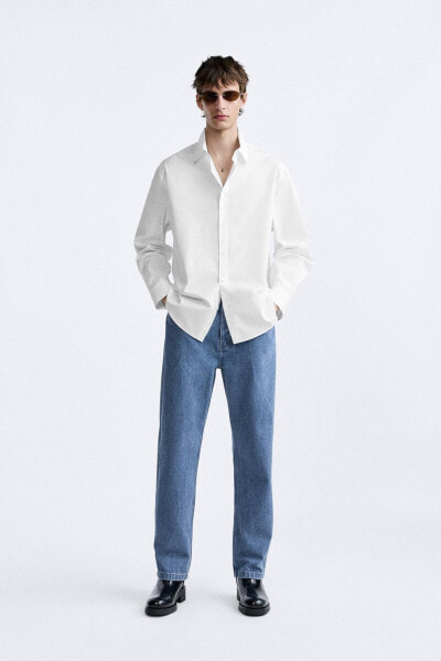 Textured cotton shirt