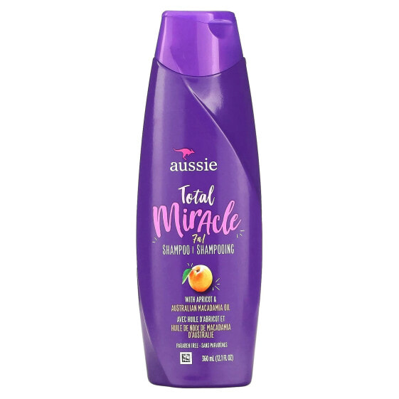 Total Miracle, 7 n 1 Shampoo, Apricot & Australian Macadamia Oil, 12.1 fl oz (360 ml)