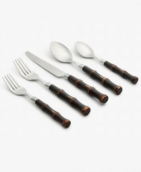 Bamboo 20-Piece Flatware Set, Service for 4