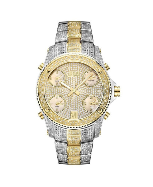 Men's Jet Setter Diamond (2 ct.t.w.) Stainless Steel Watch