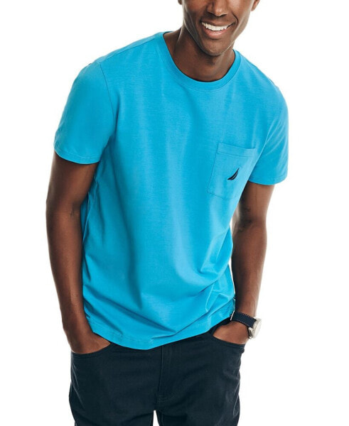 Men's Classic-Fit Solid Crew Neck Pocket T-Shirt