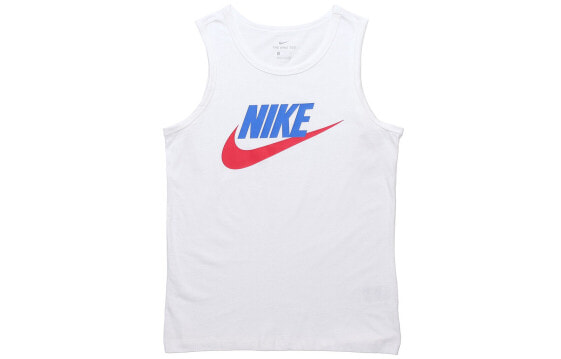 Nike SPORTSWEAR印花运动训练背心 男款 白色 / Верхняя одежда Nike SPORTSWEAR AR4992-103