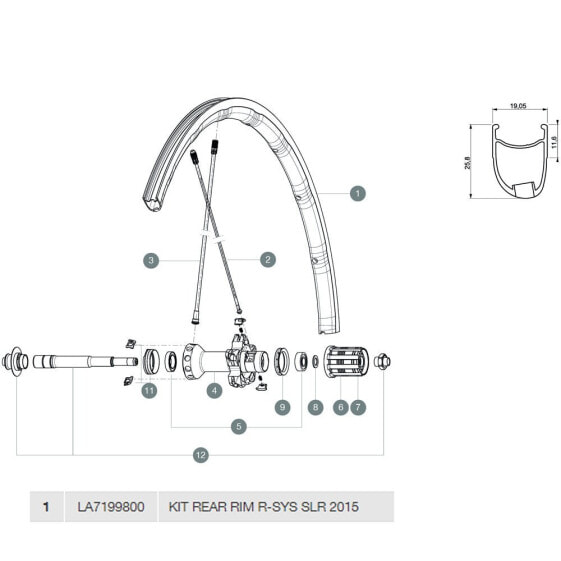 MAVIC R-Sys SLR Rear Rim