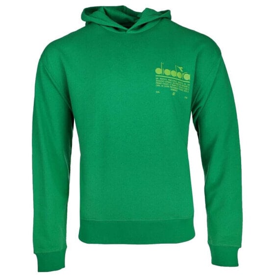 Diadora Manifesto Pullover Hoodie Mens Green Casual Outerwear 178206-70459